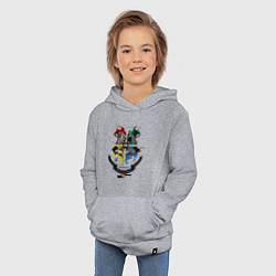 Толстовка детская хлопковая Гарри Поттер цвета меланж — фото 2