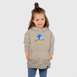 Толстовка детская хлопковая SONIC, цвет: миндальный — фото 2