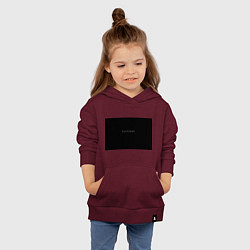 Толстовка детская хлопковая Изоляция, цвет: меланж-бордовый — фото 2