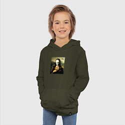 Толстовка детская хлопковая Mona Lisa, цвет: хаки — фото 2