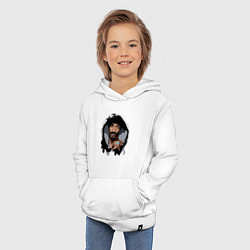 Толстовка детская хлопковая Snoop Dogg, цвет: белый — фото 2