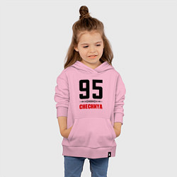 Толстовка детская хлопковая 95 Chechnya, цвет: светло-розовый — фото 2