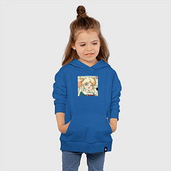 Толстовка детская хлопковая Еда Делает Меня Счастливой! SM, цвет: синий — фото 2