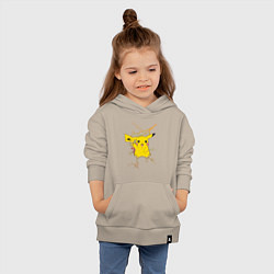 Толстовка детская хлопковая Pikachu, цвет: миндальный — фото 2