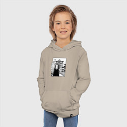 Толстовка детская хлопковая No-Face Spirited Away Ghibli, цвет: миндальный — фото 2