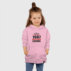 Толстовка детская хлопковая 1987 - рождение легенды, цвет: светло-розовый — фото 2