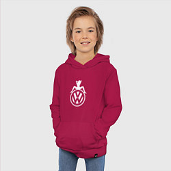 Толстовка детская хлопковая Volkswagen Girl Z, цвет: маджента — фото 2