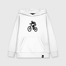 Толстовка детская хлопковая Велоспорт Z, цвет: белый