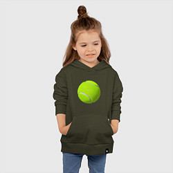 Толстовка детская хлопковая Теннис, цвет: хаки — фото 2