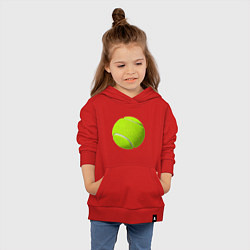 Толстовка детская хлопковая Теннис, цвет: красный — фото 2