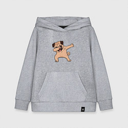 Толстовка детская хлопковая Мопс ДАБ, цвет: меланж