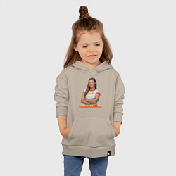 Толстовка детская хлопковая Ронда Роузи, цвет: миндальный — фото 2