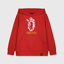 Толстовка детская хлопковая Nirvana, цвет: красный