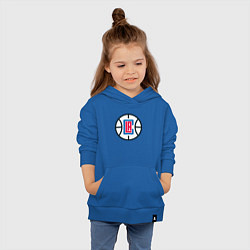Толстовка детская хлопковая Los Angeles Clippers, цвет: синий — фото 2
