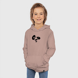 Толстовка детская хлопковая Панда, цвет: пыльно-розовый — фото 2