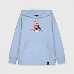 Толстовка детская хлопковая Усаги и Луна, цвет: мягкое небо