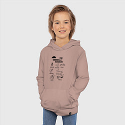 Толстовка детская хлопковая АК АМБРЕЛЛА АВТОГРАФЫ АКТЁРОВ, цвет: пыльно-розовый — фото 2