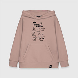Толстовка детская хлопковая АК АМБРЕЛЛА АВТОГРАФЫ АКТЁРОВ, цвет: пыльно-розовый