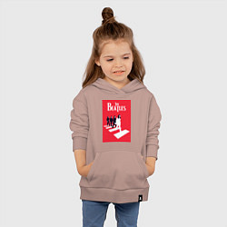 Толстовка детская хлопковая The Beatles, цвет: пыльно-розовый — фото 2