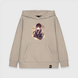 Толстовка детская хлопковая Чжун Ли, цвет: миндальный