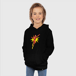 Толстовка детская хлопковая The Flash, цвет: черный — фото 2