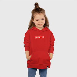 Толстовка детская хлопковая ЭмилияEmiliya, цвет: красный — фото 2