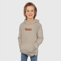 Толстовка детская хлопковая Valheim огненный лого, цвет: миндальный — фото 2