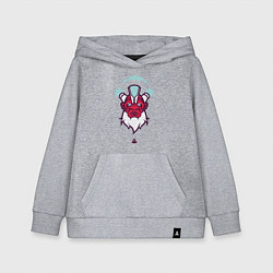 Толстовка детская хлопковая Дизраптор Dota 2, цвет: меланж
