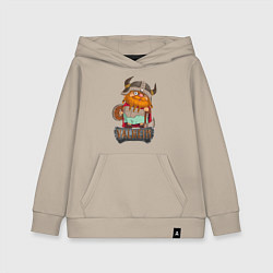 Толстовка детская хлопковая Valheim, цвет: миндальный