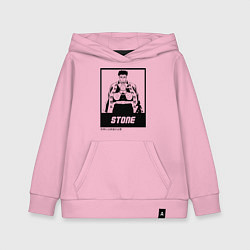 Толстовка детская хлопковая STONE Kimetsu no Yaiba, цвет: светло-розовый