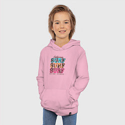 Толстовка детская хлопковая Surf, цвет: светло-розовый — фото 2