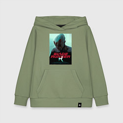 Толстовка детская хлопковая Слезы в дожде Blade Runner, цвет: авокадо