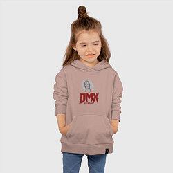 Толстовка детская хлопковая DMX - Rest In Peace, цвет: пыльно-розовый — фото 2