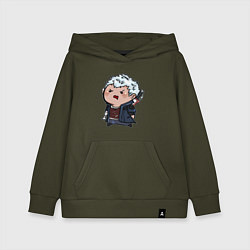 Толстовка детская хлопковая Baby Nero, цвет: хаки