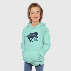 Толстовка детская хлопковая SK8 Boar, цвет: мятный — фото 2