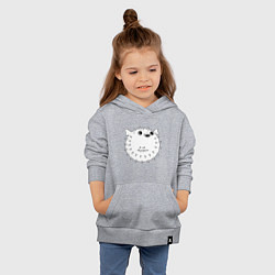 Толстовка детская хлопковая Я не дуюсь, цвет: меланж — фото 2