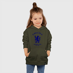 Толстовка детская хлопковая Chelsea Est. 1905, цвет: хаки — фото 2