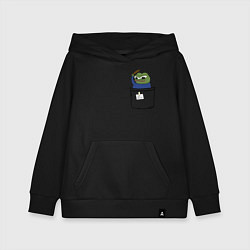 Толстовка детская хлопковая Pepe simp, цвет: черный