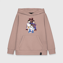 Толстовка детская хлопковая DDAENG, цвет: пыльно-розовый