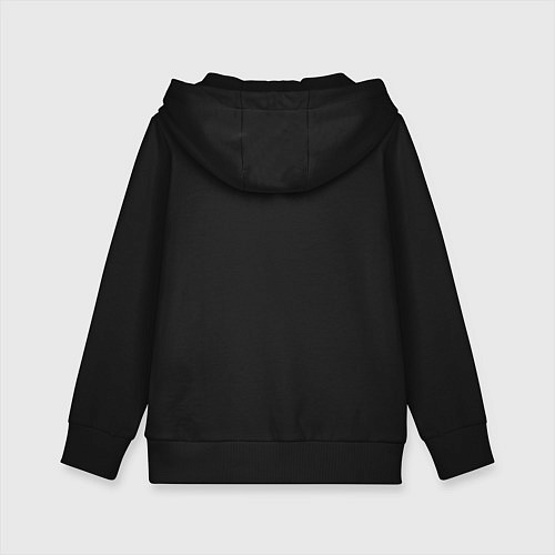 Детская толстовка-худи 1000-7 white / Черный – фото 2
