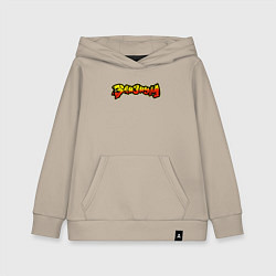 Толстовка детская хлопковая Элизиум рок группа, цвет: миндальный