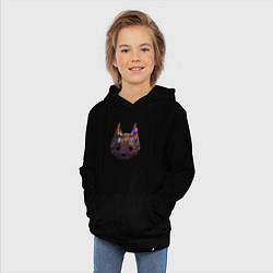 Толстовка детская хлопковая Stray: City Cat, цвет: черный — фото 2