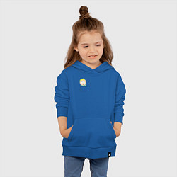 Толстовка детская хлопковая Баттерс в кармане, цвет: синий — фото 2