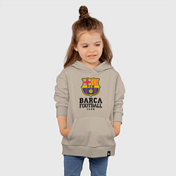 Толстовка детская хлопковая Barcelona Football Club, цвет: миндальный — фото 2