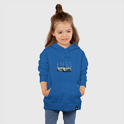Толстовка детская хлопковая Mercedes Benz Gullwing Speedster Skylik, цвет: синий — фото 2