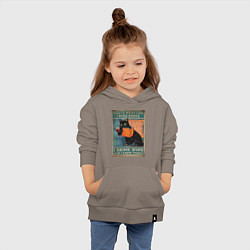 Толстовка детская хлопковая КОТ УЧЕНЫЙ, цвет: утренний латте — фото 2