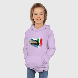 Толстовка детская хлопковая Страны Италия Сицилия, цвет: лаванда — фото 2