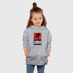 Толстовка детская хлопковая Judo, цвет: меланж — фото 2