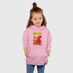 Толстовка детская хлопковая RED HOT CHILI PEPPERS, цвет: светло-розовый — фото 2