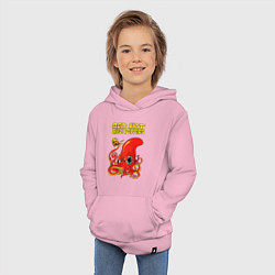 Толстовка детская хлопковая RED HOT CHILI PEPPERS, цвет: светло-розовый — фото 2